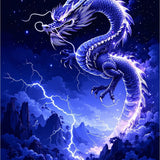 Fantasy Nebula Dragon Aesthetic(Blue)