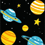 Dynamic Orbiting Planet Illustration(Black)