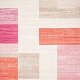 Ultra Soft Area Rug, Non Slip, Stain Resistant, Washable Area Rugs for Living Room, Bedroom, Chic Minimalist White and Pink(White)