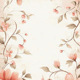 Ultra Soft Area Rug, Non Slip, Stain Resistant, Washable Area Rugs for Living Room, Bedroom, Chic Garden Inspire Showcasing Abstract Florals and Subtle Vine(Beige)
