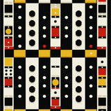 Ultra Soft Area Rug, Non Slip, Stain Resistant, Washable Area Rugs for Living Room, Bedroom, Artistic Playful Dice Arrangement(Black)
