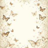 Ultra Soft Area Rug, Non Slip, Stain Resistant, Washable Area Rugs for Living Room, Bedroom, Enchanted Butterfly Garden Area Delicate Insect Wing Design(Beige)