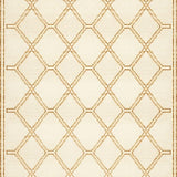 Luxe Comfort Beige Area With Diamond Lattice For Home Decor(Beige)