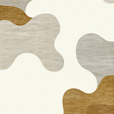 Modern Abstract Flowing Area Beige Cream Pet Friendly Non Shedding(Beige)