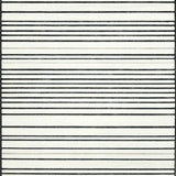 Ultra Soft Area Rug, Non Slip, Stain Resistant, Washable Area Rugs for Living Room, Bedroom, Geometric Woven Carpet Striking Monochrome Pattern Floor Covering(Black)