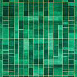 Ultra Soft Area Rug, Non Slip, Stain Resistant, Washable Area Rugs for Living Room, Bedroom, Sophisticated Modern Geometric Appeal(Green)