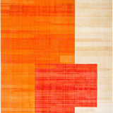 Ultra Soft Area Rug, Non Slip, Stain Resistant, Washable Area Rugs for Living Room, Bedroom, Elegant Textured Warmth Appeal(Orange)