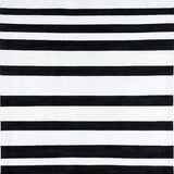 Ultra Soft Area Rug, Non Slip, Stain Resistant, Washable Area Rugs for Living Room, Bedroom, Stylish Stripe Floor Rug(Black)