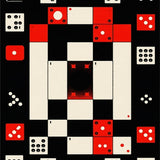 Ultra Soft Area Rug, Non Slip, Stain Resistant, Washable Area Rugs for Living Room, Bedroom, Whimsical Black and White Pattern(Red)