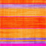 Ultra Soft Area Rug, Non Slip, Stain Resistant, Washable Area Rugs for Living Room, Bedroom, Whimsical Multi-Tonal Design(Orange)
