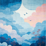 Charming Airy Textural Layers(Blue)