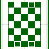 Elegant Fluffy Checker Design(Green)