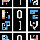 Witty Modern Textual Design(Black)
