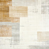 Rustic Modern Shaped Pet Friendly Abstract Beige Cream(Beige)