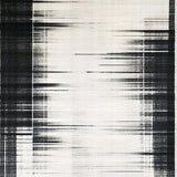Ultra Soft Area Rug, Non Slip, Stain Resistant, Washable Area Rugs for Living Room, Bedroom, Inkwell Stripe: Casual Cotton Rug, Graphic Black and White Lines(Black)