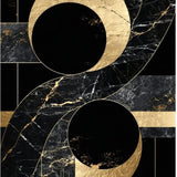 Dynamic Swirling Composition(Black)
