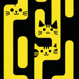 Ultra Soft Area Rug, Non Slip, Stain Resistant, Washable Area Rugs for Living Room, Bedroom, Vibrant Playful Animal Theme(Yellow)