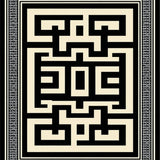 Ultra Soft Area Rug, Non Slip, Stain Resistant, Washable Area Rugs for Living Room, Bedroom, Modern Neutral Home Office Low Pile Rug(Black)