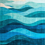 Artistic Blue Tides Visual Theme(Blue)