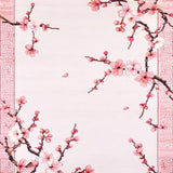 Ultra Soft Area Rug, Non Slip, Stain Resistant, Washable Area Rugs for Living Room, Bedroom, Soft Pastel Japanese Spring Design(Pink)