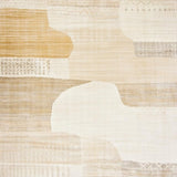 Artisan Crafted Area Beige and Cream Abstract Motif(Beige)