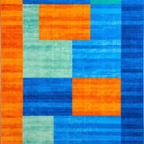 Whimsical Colorful Tiled Arrangement(Blue)