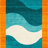 Chic Abstract Stripe Design(Blue)