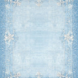 Ultra Soft Area Rug, Non Slip, Stain Resistant, Washable Area Rugs for Living Room, Bedroom, Sweet Ribbon Rug With Scalloped Edges Preppy Coquette Aesthetic Home Decor(Blue)