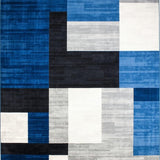 Stylish Minimalist Block Design(Blue)
