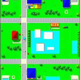 Vibrant Multicolored Urban Adventure(Green)
