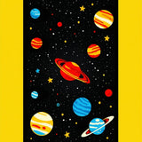 Ultra Soft Area Rug, Non Slip, Stain Resistant, Washable Area Rugs for Living Room, Bedroom, Whimsical Celestial Scene Decor(Yellow)
