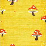 Ultra Soft Area Rug, Non Slip, Stain Resistant, Washable Area Rugs for Living Room, Bedroom, Delightful Cheerful Aesthetic Vibe(Yellow)
