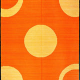 Ultra Soft Area Rug, Non Slip, Stain Resistant, Washable Area Rugs for Living Room, Bedroom, Whimsical Colorful Learning Experience(Orange)