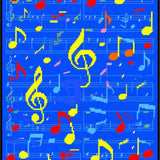 Ultra Soft Area Rug, Non Slip, Stain Resistant, Washable Area Rugs for Living Room, Bedroom, Playful Orchestral Color Fusion(Blue)