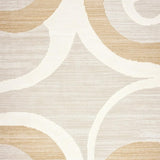 Ultra Soft Area Rug, Non Slip, Stain Resistant, Washable Area Rugs for Living Room, Bedroom, Elegant Area with Gentle Swirls and Contemporary Flair(Beige)