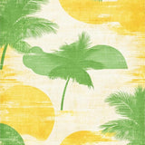 Ultra Soft Area Rug, Non Slip, Stain Resistant, Washable Area Rugs for Living Room, Bedroom, Tropical Surfboard Inspired Rug Vibrant Palms Wave Pattern Sea Breeze Print(Yellow)
