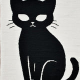 Chic Minimalist Cat Imagery(Black)