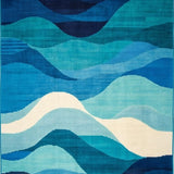 Chic Fluid Abstract Design(Blue)