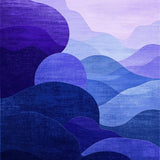 Ultra Soft Area Rug, Non Slip, Stain Resistant, Washable Area Rugs for Living Room, Bedroom, Elegant Gradient Color Fusion(Purple)