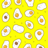 Ultra Soft Area Rug, Non Slip, Stain Resistant, Washable Area Rugs for Living Room, Bedroom, Playful Cartoon Egg Motif(Yellow)