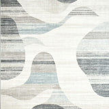 Ultra Soft Area Rug, Non Slip, Stain Resistant, Washable Area Rugs for Living Room, Bedroom, Rustic Textured Swirl Arrangement(Gray)