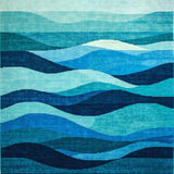 Contemporary Flowing Wave Art(Blue)