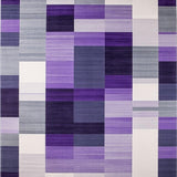 Ultra Soft Area Rug, Non Slip, Stain Resistant, Washable Area Rugs for Living Room, Bedroom, Luxurious Modern Tiled Aesthetic(Purple)