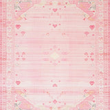 Ultra Soft Area Rug, Non Slip, Stain Resistant, Washable Area Rugs for Living Room, Bedroom, Delicate Pastel Dreamy Aesthetic(Pink)