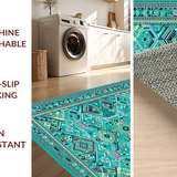 Elegant Reversible Geometric Motif(Blue)