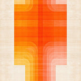 Ultra Soft Area Rug, Non Slip, Stain Resistant, Washable Area Rugs for Living Room, Bedroom, Eclectic Colorful Contemporary Fusion(Orange)
