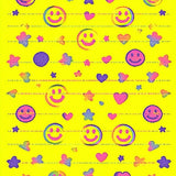 Ultra Soft Area Rug, Non Slip, Stain Resistant, Washable Area Rugs for Living Room, Bedroom, Enchanting Rainbow Smiley Arrangement(Yellow)