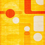 Ultra Soft Area Rug, Non Slip, Stain Resistant, Washable Area Rugs for Living Room, Bedroom, Retro Vibrant Geometric Motif(Yellow)
