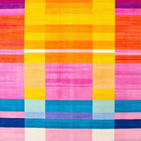 Eclectic Colorful Stripe Motif(Yellow)
