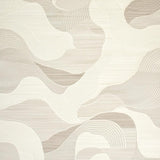 Elegant Cream Geometric Wave Design(Beige)